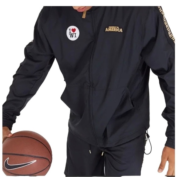 Nike jacket medium"COMING TO AMERICA" TRACK WOVEN JACKET BY AKEEM OF ZAMUNDA - Picture 3 of 10